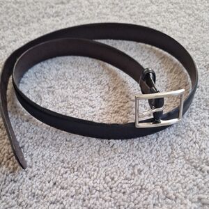 Coach Black  Calf Skin Leather Belt